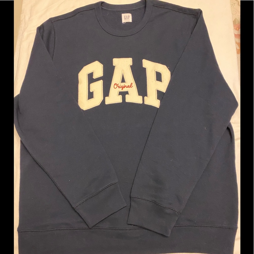 Embroidered Gap Logo Crewneck Sweatshirt Sz XL